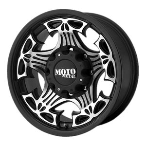 Moto Metal MO909 SKULL Gloss Black With Machined Face 20x9 +18 8x170mm 125.1mm - WheelWiz