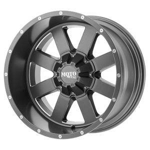 Moto Metal MO962 Satin Gray Milled 18x12 -44 5x127|5x139.7mm 78.1mm - WheelWiz