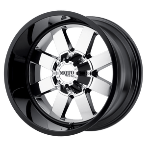 Moto Metal MO962 Pvd Center Gloss Black Lip 22x10 -18 5x139.7|5x150mm 110.1mm - WheelWiz