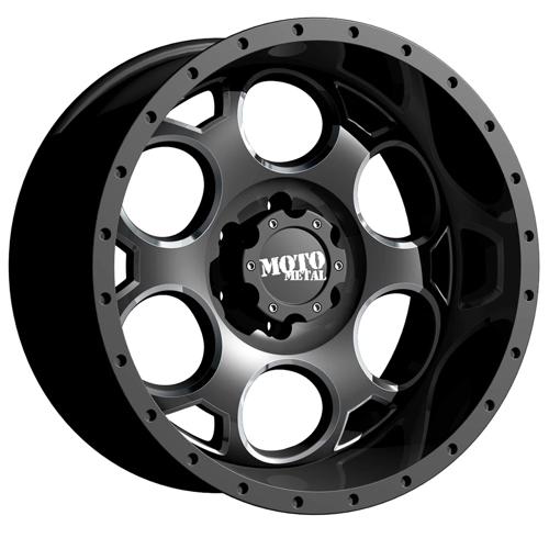 Moto Metal MO964 Satin Black Milled 20x9 -12 6x139.7mm 106.1mm - Wheelwiz