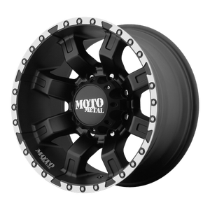 Moto Metal MO968 Satin Black With Machined Flange 20x12 -44 8x165.1mm 125.1mm - WheelWiz