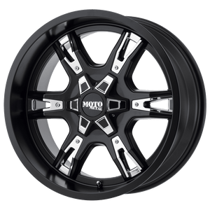 Moto Metal MO969 Satin Black With  Red And Chrome Accents 20x9 0 6x135mm 87.1mm - WheelWiz