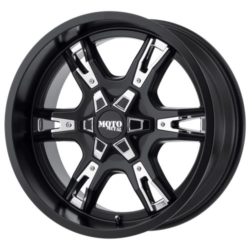 Moto Metal MO969 Satin Black With  Red And Chrome Accents 20x9 0 6x135mm 87.1mm - WheelWiz