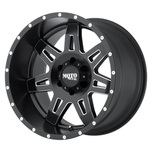 Moto Metal MO975 Satin Black Milled 20x9 +18 5x139.7mm 108mm - WheelWiz