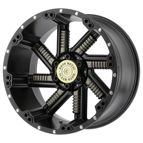 Moto Metal MO979 BUCKSHOT Satin Black W/ Gun Metal Ins 20x12 -44 5x114.3mm 78.3mm