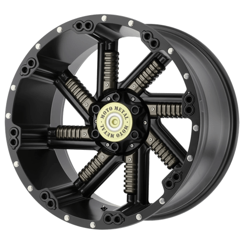 Moto Metal MO979 BUCKSHOT Satin Black With Gun Metal Inserts 20x10 -24 8x165.1mm 125.1mm - WheelWiz