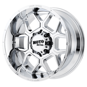 Moto Metal MO981 SPADE Chrome 22x12 -44 8x165.1mm 125.1mm - WheelWiz