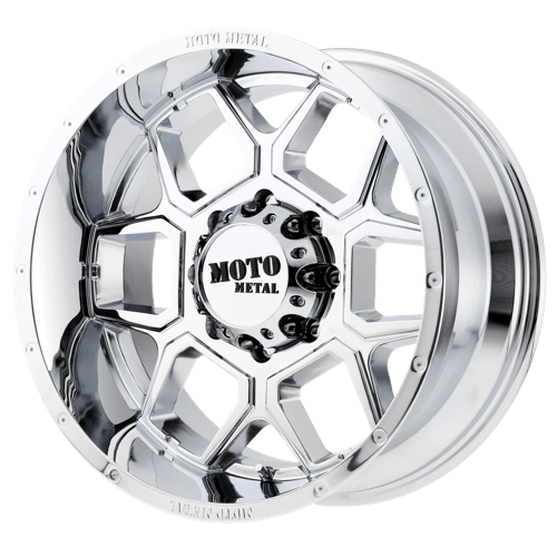 Moto Metal MO981 SPADE Chrome 20x10 -24 8x165.1mm 125.1mm - WheelWiz