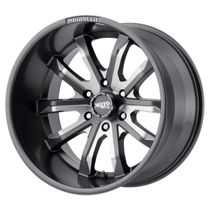 Moto Metal MO983 DAGGER Satin Gray Milled 20x10 -18 6x139.7mm 106.1mm - WheelWiz