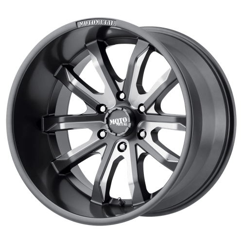 Moto Metal MO983 DAGGER Satin Gray Milled 20x9 +30 6x114.3mm 72.6mm - Wheelwiz