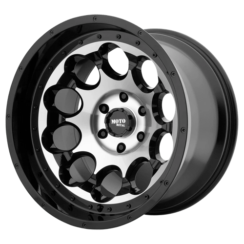 Moto Metal MO990 ROTARY Gloss Black Machined 17x9 -12 8x170mm 125.1mm - Wheelwiz