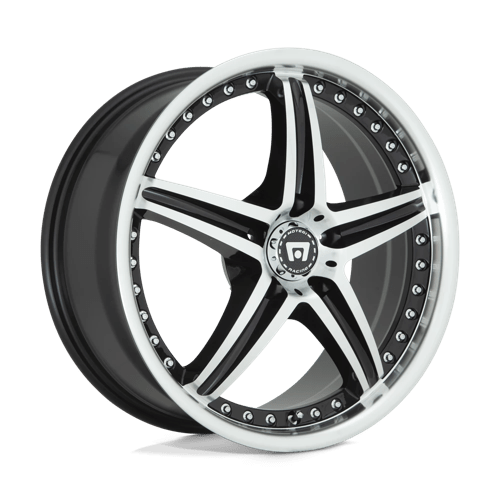 Motegi MR107 D5S Gloss Black Machined 17x7.5 +45 5x110mm 72.6mm - WheelWiz