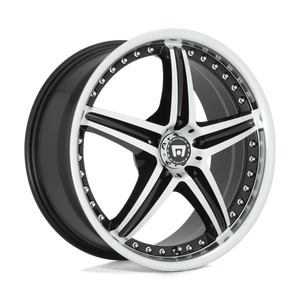 Motegi MR107 D5S Gloss Black Machined 18x8 +24 5x114.3mm 72.6mm - Wheelwiz