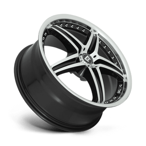 Motegi MR107 D5S Gloss Black Machined 17x7.5 +45 5x110mm 72.6mm - WheelWiz