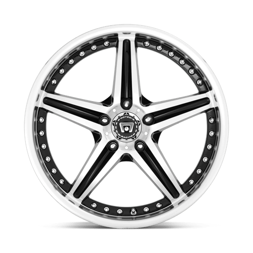 Motegi MR107 D5S Gloss Black Machined 16x7 +45 5x100mm 72.6mm - WheelWiz