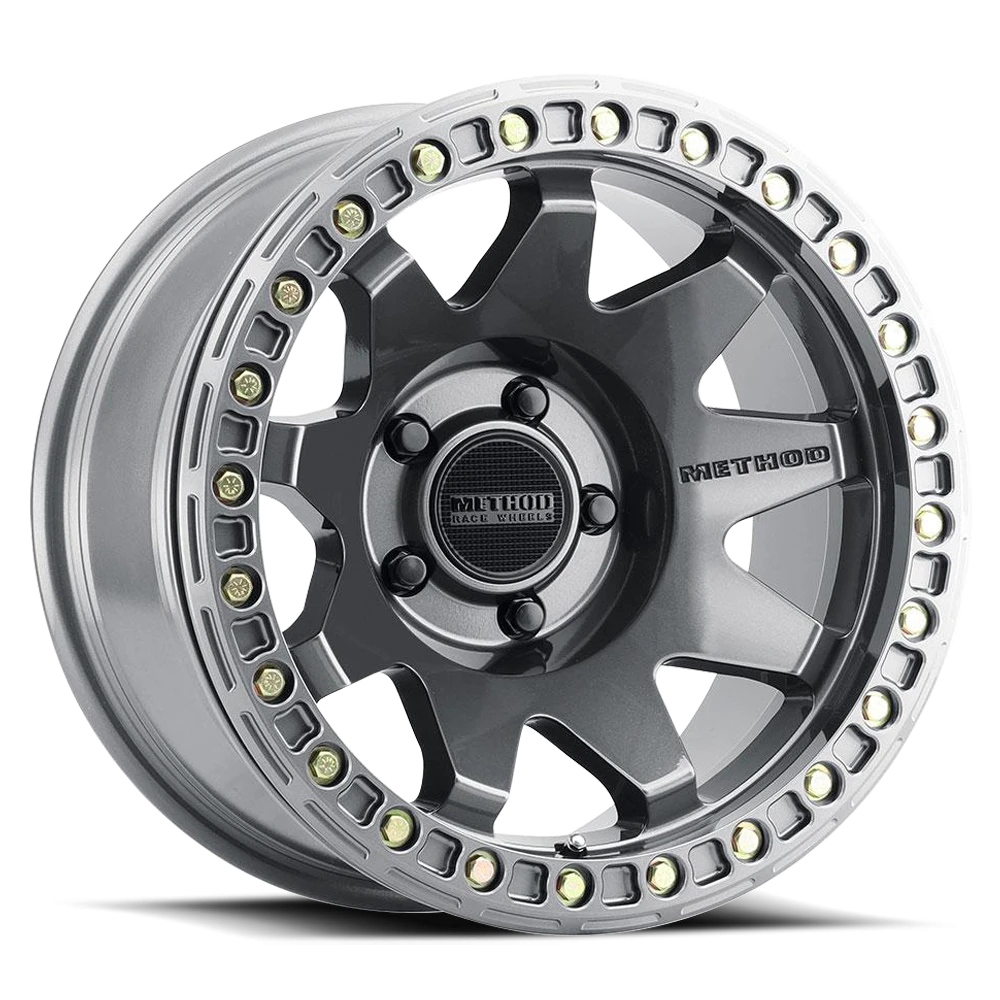 Method Race Wheels MR108 Gloss Titanium 17x9 -44 5x127mm 71.5mm