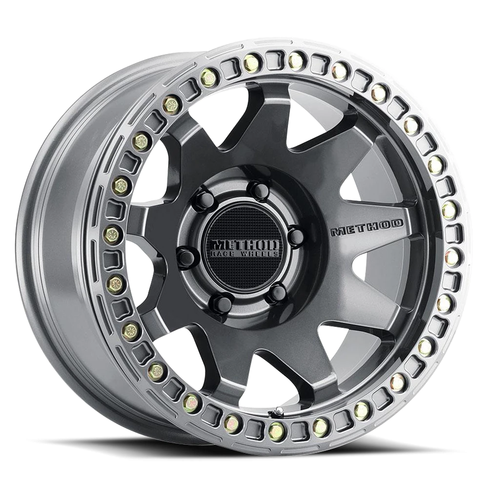 Method Race Wheels MR108 Gloss Titanium 17x9 -44 6x139.7mm 106.25mm