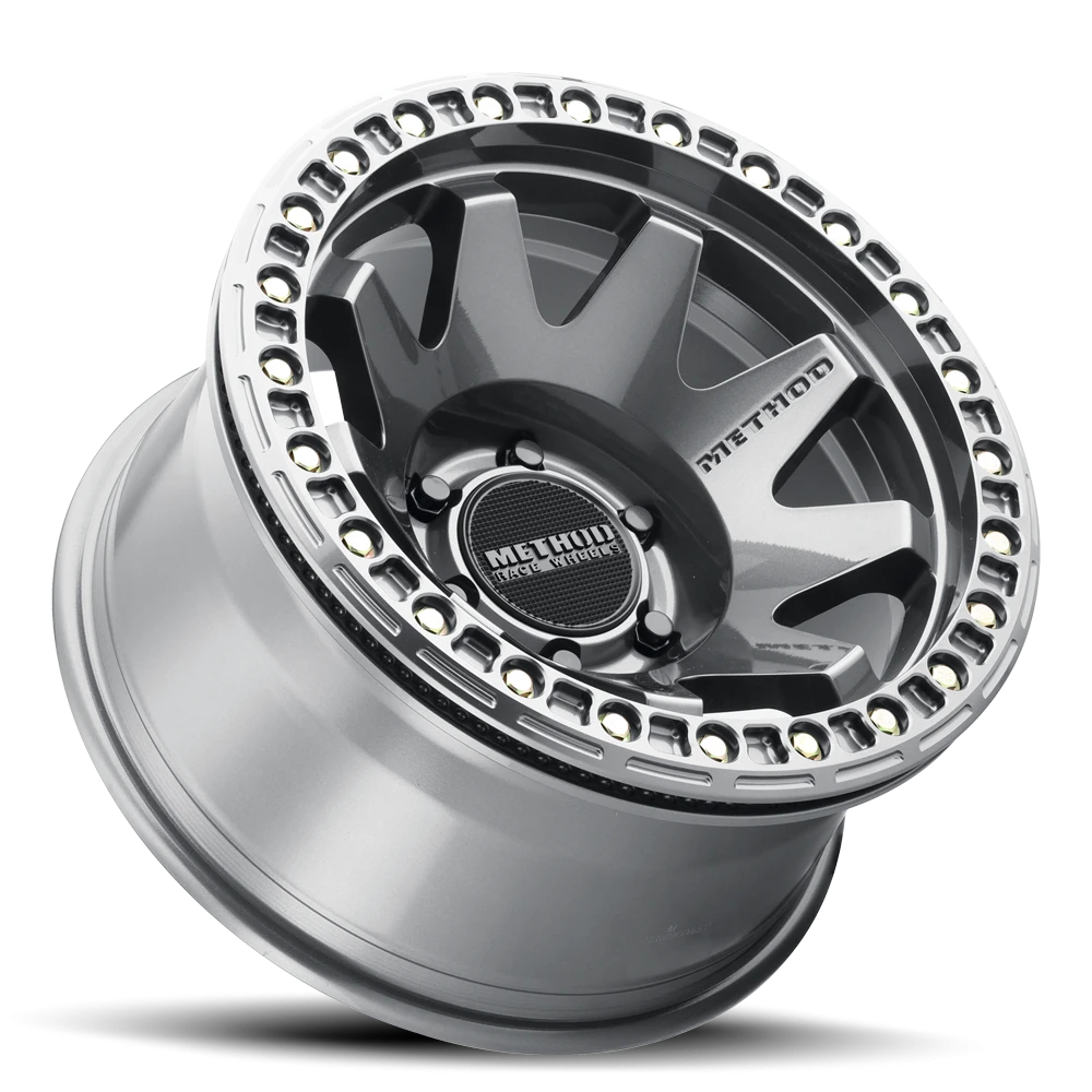Method Race Wheels MR108 Gloss Titanium 17x9 -44 6x139.7mm 106.25mm