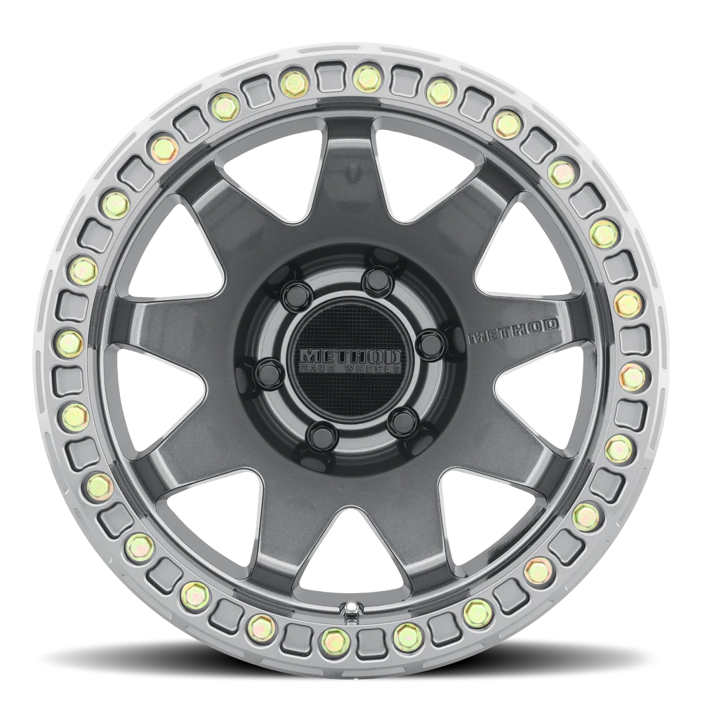 Method Race Wheels MR108 Gloss Titanium 17x9 -44 6x139.7mm 106.25mm