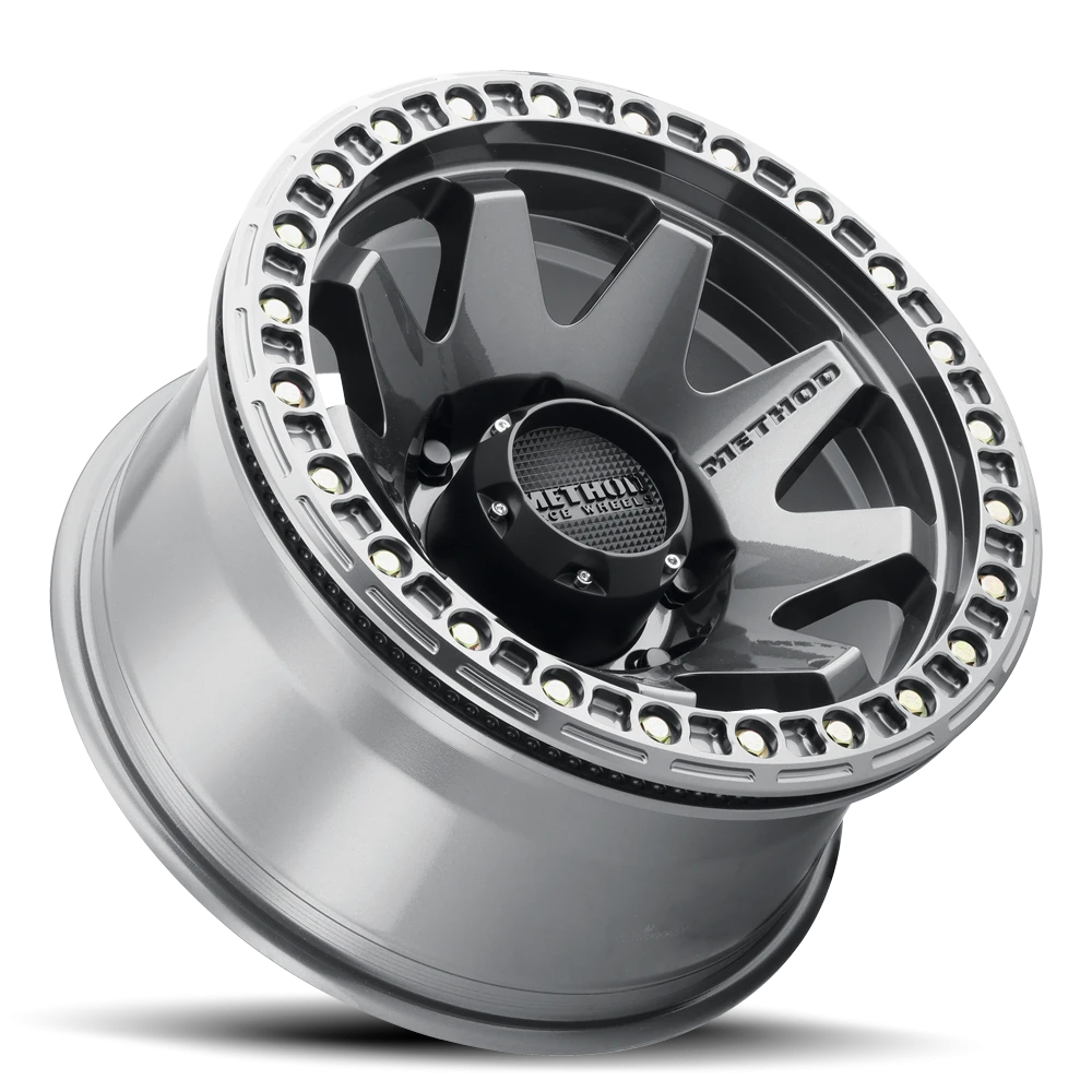 Method Race Wheels MR108 Gloss Titanium 17x9 -44 8x165.1mm 130.81mm