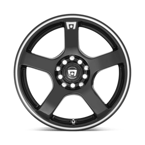 Motegi MR116 FS5 Gloss Black Machined Flange 17x7 +40 4x100|4x108mm 72.6mm - WheelWiz