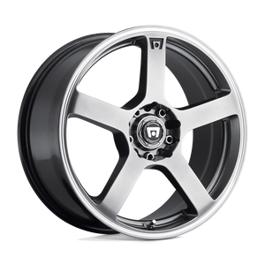 Motegi MR116 FS5 Dark Silver Machined Flange 18x8 +45 5x100|5x114.3mm 72.6mm - WheelWiz