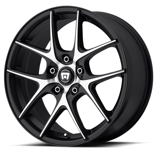 Motegi MR128 Satin Black W/ Machined Face 17x7.5 +45 5x120mm 74.1mm
