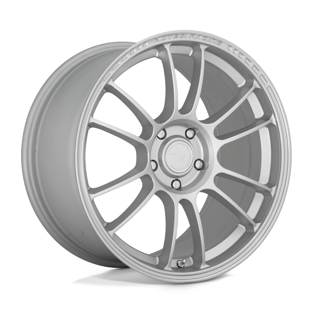 Motegi MR146 SS6 Hyper Silver 18x8.5 +42 5x112mm 66.6mm - WheelWiz