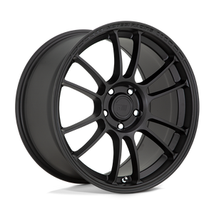 Motegi MR146 SS6 Satin Black 18x8.5 +42 5x112mm 66.6mm - WheelWiz