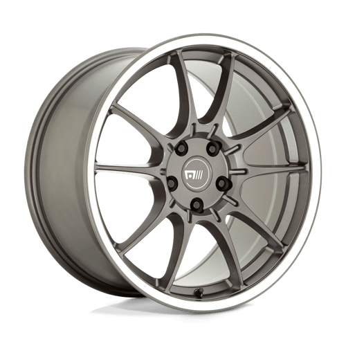 Motegi MR152 SS5 Gunmetal With Machined Lip 17x8 +45 5x112mm 66.6mm - WheelWiz