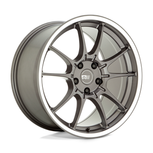 Motegi MR152 SS5 Gunmetal With Machined Lip 17x8 +45 5x112mm 66.6mm - WheelWiz