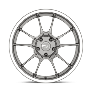 Motegi MR152 SS5 Gunmetal W/ Machined Lip 19x8.5 +35 5x114.3mm 72.6mm - Wheelwiz