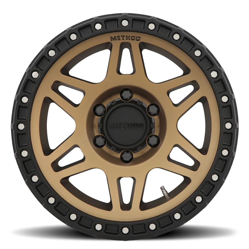 Method Race Wheels MR312 Method Bronze W/ Matte Black Lip 17x9 -12 6x139.7mm 106.25mm