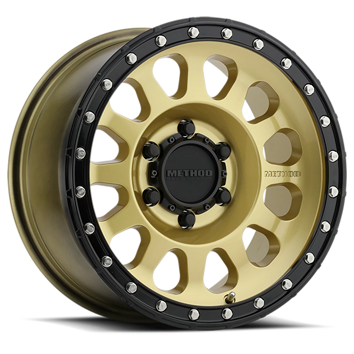 Method Race Wheels MR315 Gold W/ Black Street Loc 17x8.5 0 6x135mm 87mm