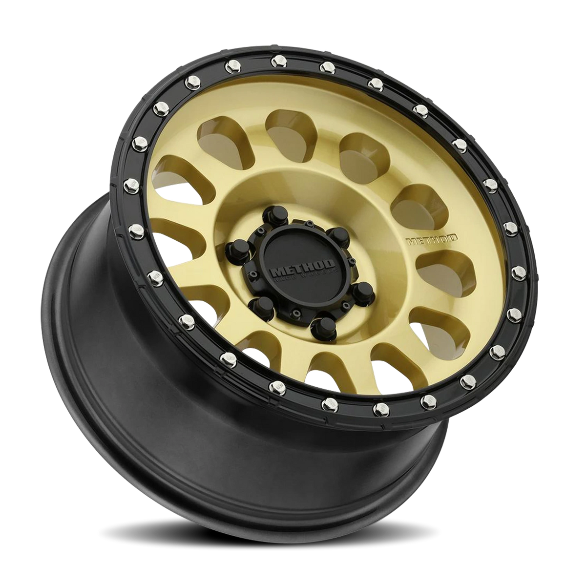 Method Race Wheels MR315 Gold W/ Black Street Loc 17x8.5 0 6x139.7mm 106.25mm