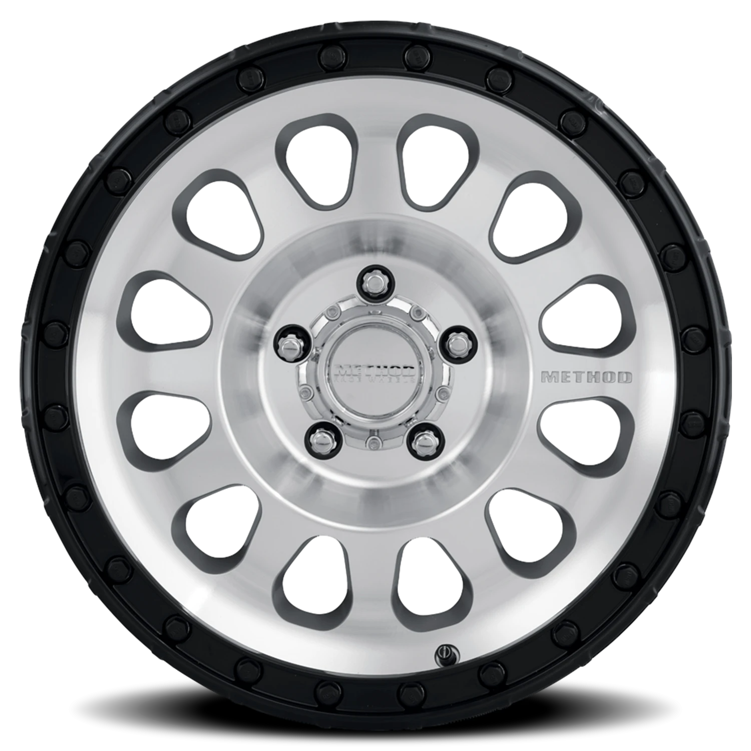 Method Race Wheels MR315 Machined Silver W/ Gloss Black Lip 17x8.5 0 5x127mm 71.5mm - Wheelwiz
