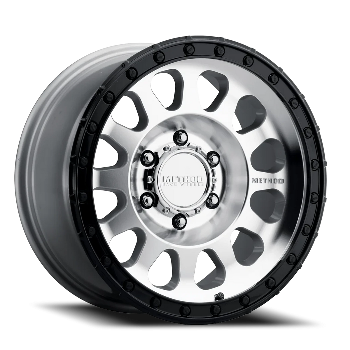 Method Race Wheels MR315 Machined Silver W/ Gloss Black Lip 18x9 +18 6x135mm 87mm