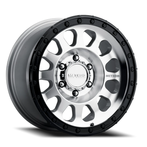 Method Race Wheels MR315 Machined Silver W/ Gloss Black Lip 17x8.5 0 6x139.7mm 106.25mm