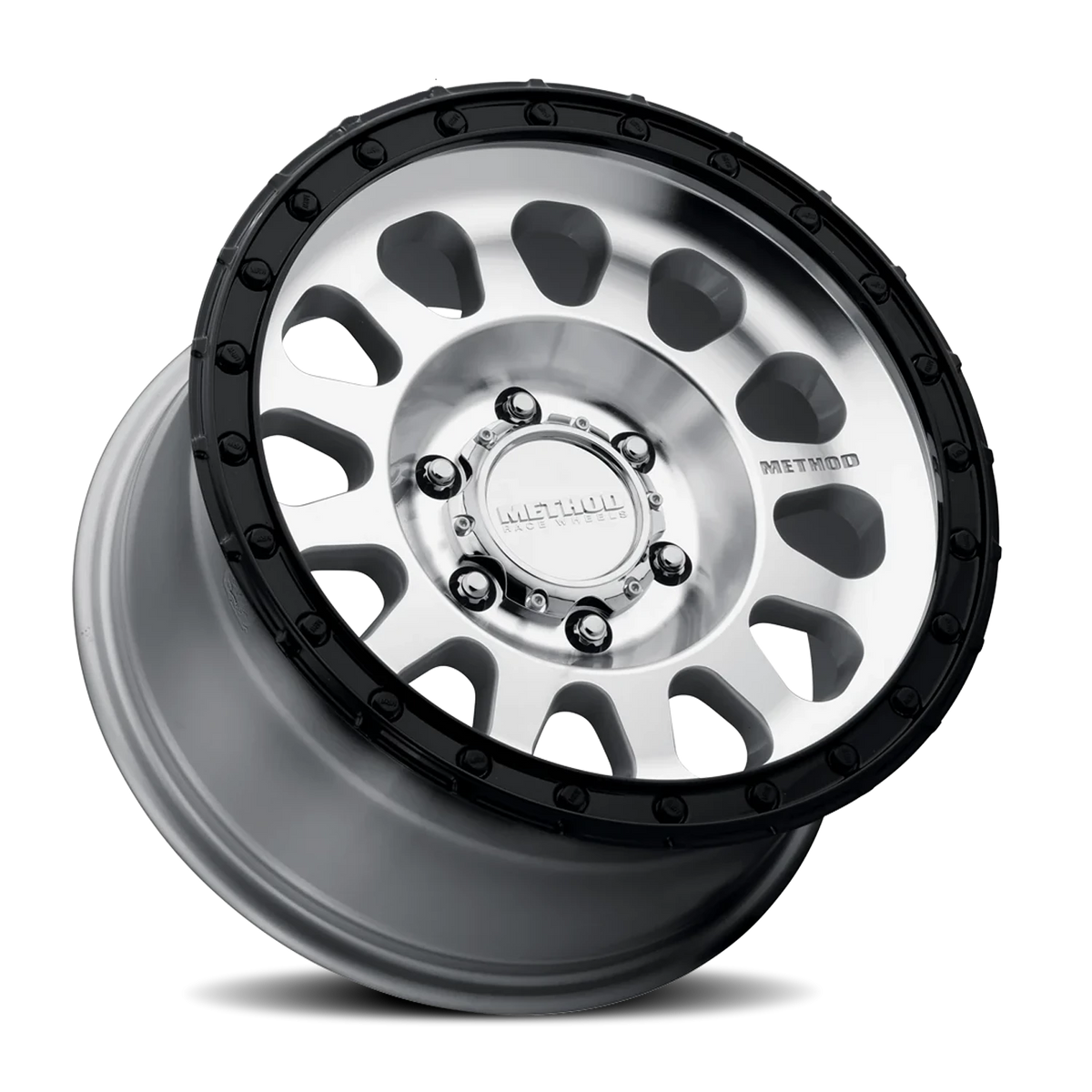Method Race Wheels MR315 Machined Silver W/ Gloss Black Lip 18x9 +18 6x135mm 87mm