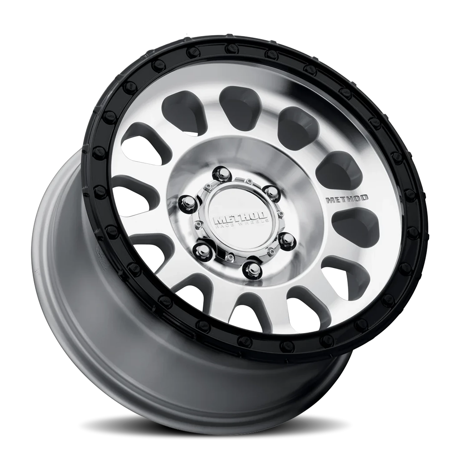 Method Race Wheels MR315 Machined Silver W/ Gloss Black Lip 17x8.5 0 6x135mm 87mm