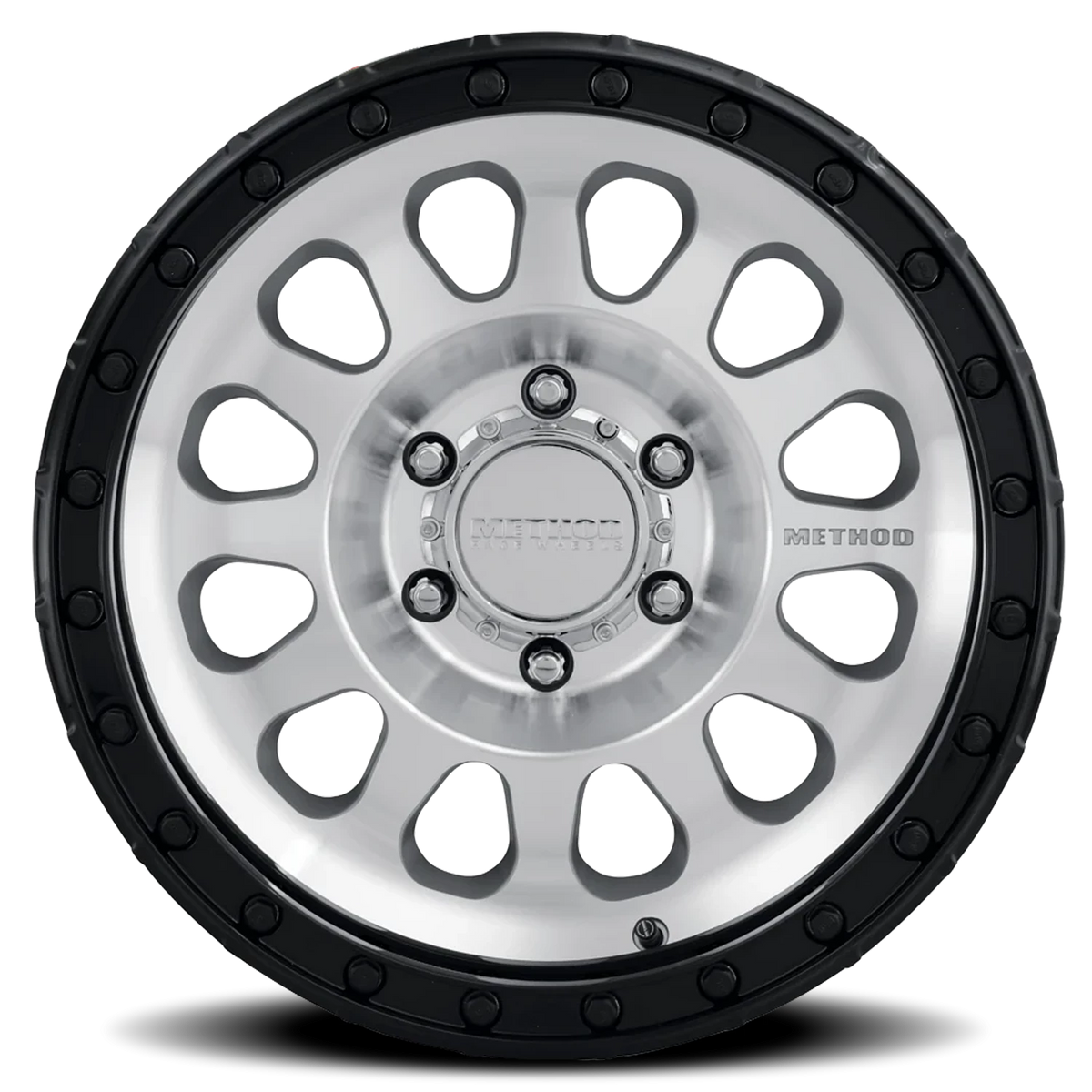 Method Race Wheels MR315 Machined Silver W/ Gloss Black Lip 17x8.5 0 6x135mm 87mm