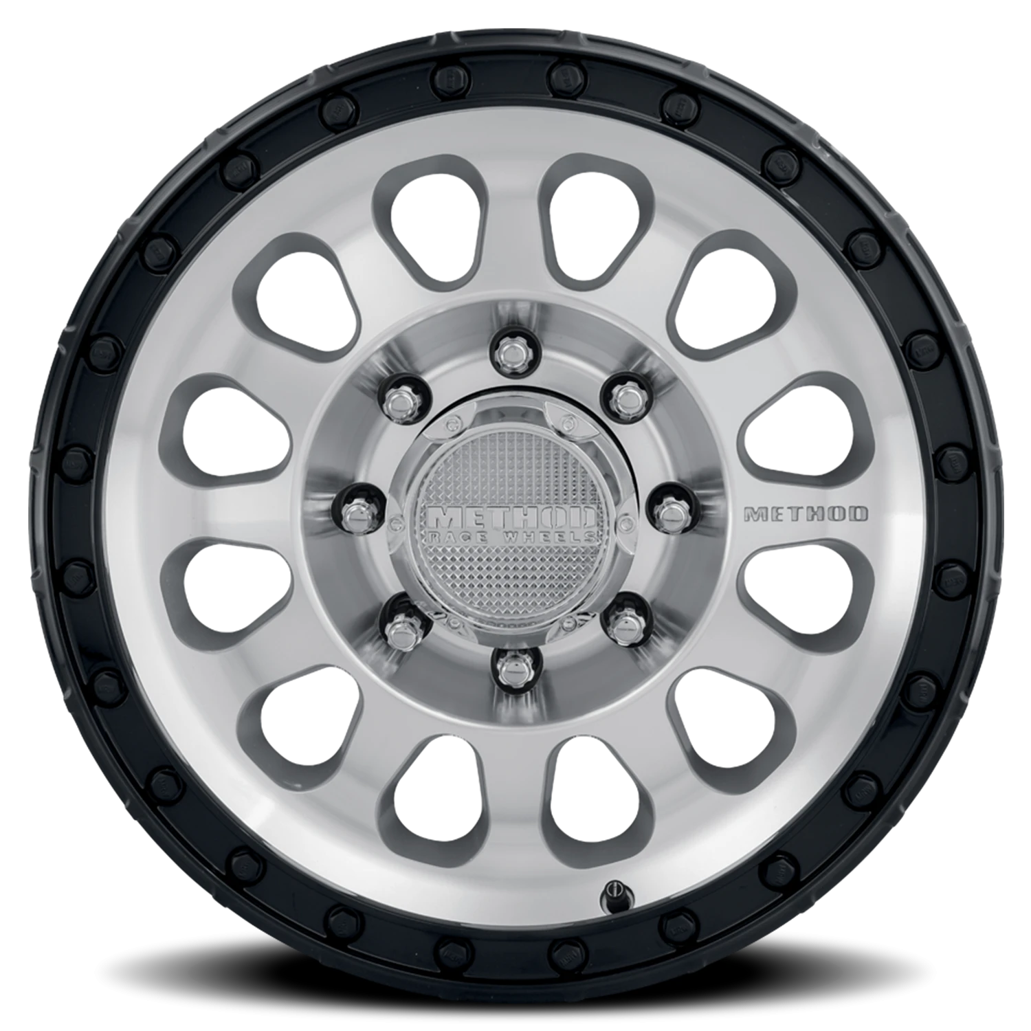 Method Race Wheels MR315 Machined Silver W/ Gloss Black Lip 18x9 +18 8x165.1mm 130.81mm - Wheelwiz