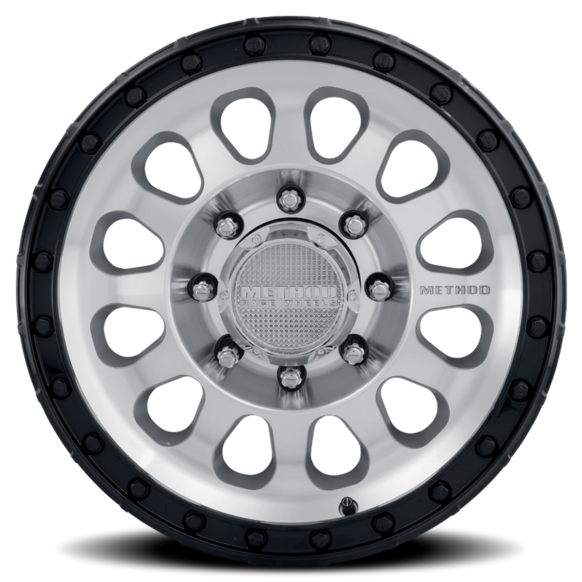 Method Race Wheels MR315 Machined Silver W/ Gloss Black Lip 17x8.5 +25 8x165.1mm 130.81mm - Wheelwiz