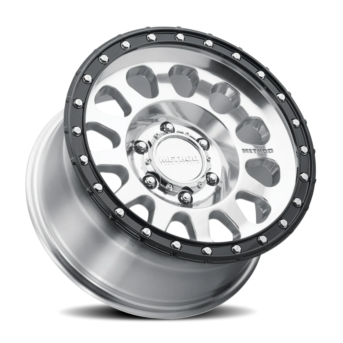 Method Race Wheels MR315 Polished W/ Gloss Black Lip 17x8.5 0 6x135mm 87mm