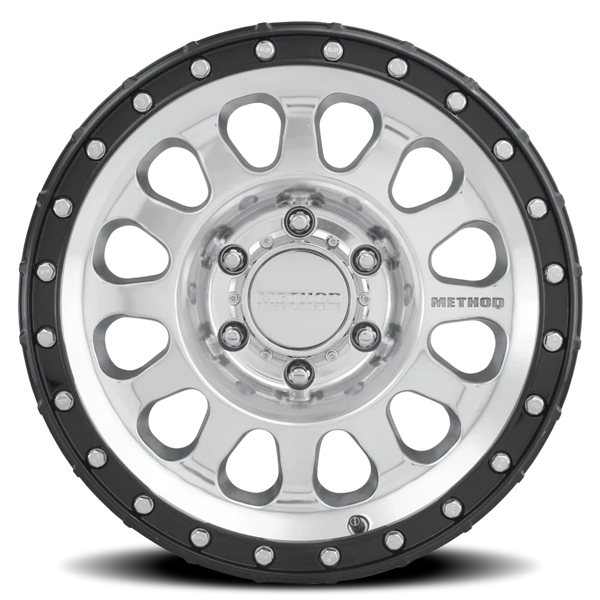 Method Race Wheels MR315 Polished W/ Gloss Black Lip 17x8.5 0 6x139.7mm 106.25mm