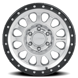 Method Race Wheels MR315 Polished W/ Gloss Black Lip 17x8.5 0 6x139.7mm 106.25mm