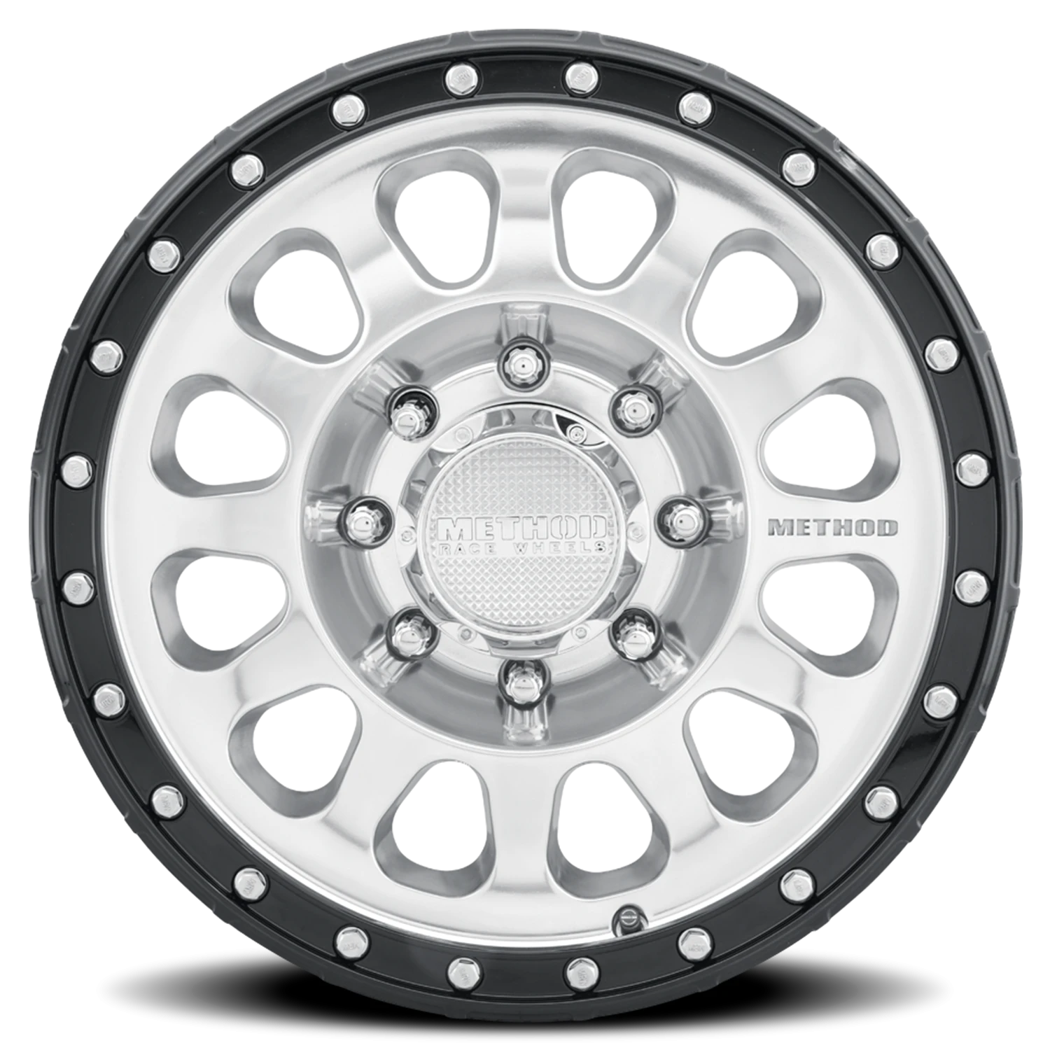 Method Race Wheels MR315 Polished W/ Gloss Black Lip 17x8.5 +25 8x165.1mm 130.81mm - Wheelwiz