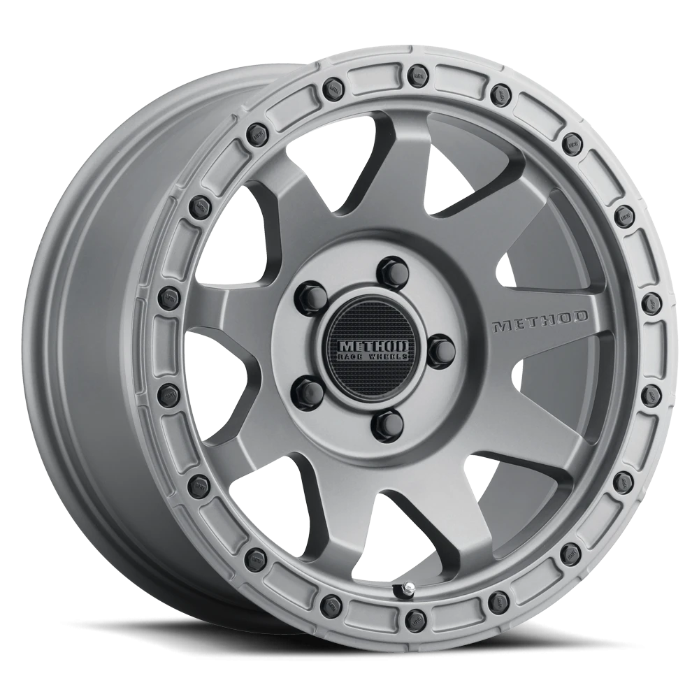 Method Race Wheels MR317 Matte Titanium 17x8.5 0 5x127mm 71.5mm