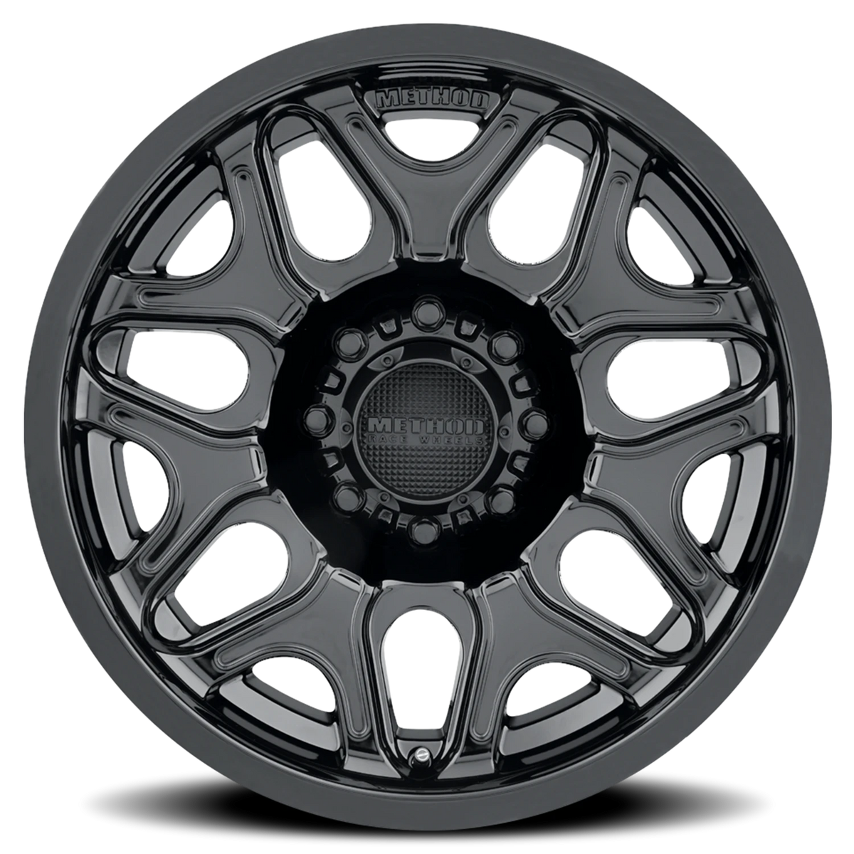 Method Race Wheels MR322 Gloss Black 20x9 +12 8x180mm 130.81mm - Wheelwiz