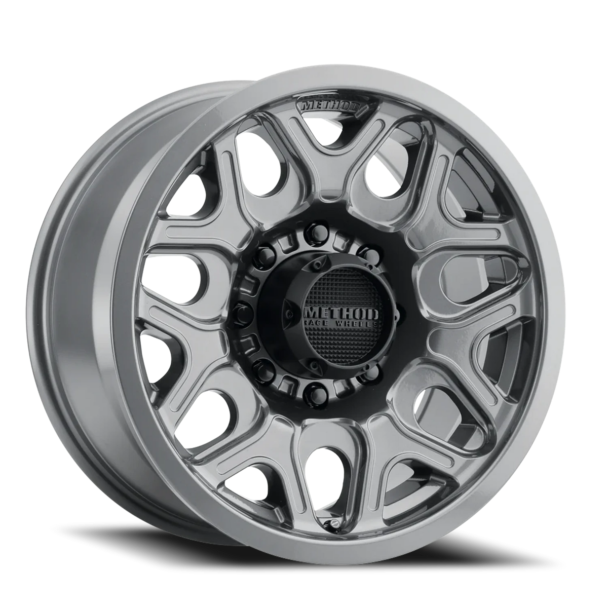 Method Race Wheels MR322 Gloss Titanium 18x9 +18 8x180mm 130.81mm - Wheelwiz